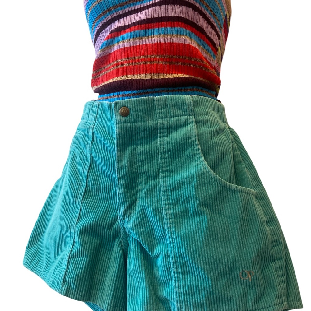 Vintage OP Teal Corduroy Shorts